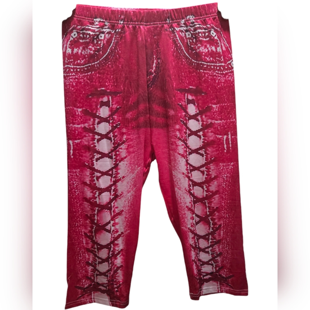 RED LOUNGE JEGGING LOOSE TIGHTS
